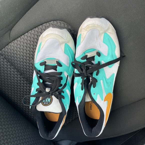 Nike Air Max 2 Light Teal and White Sneakers - Picture 3 of 8